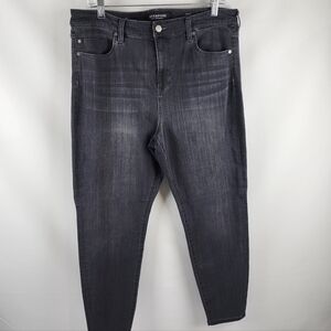 Liverpool Jeans Womens Petite 14/32 Abby Skinny Soft Meteorite Wash Gray (32x26)